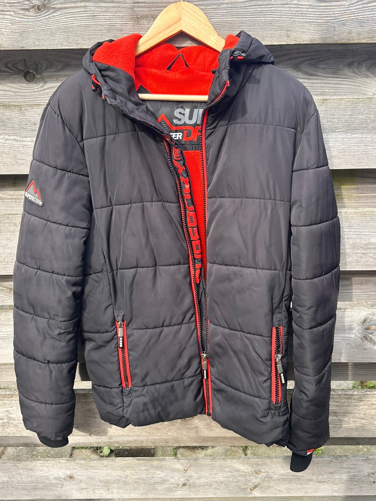 Superdry jas maat S, Ophalen of Verzenden, Zo goed als nieuw, Zwart