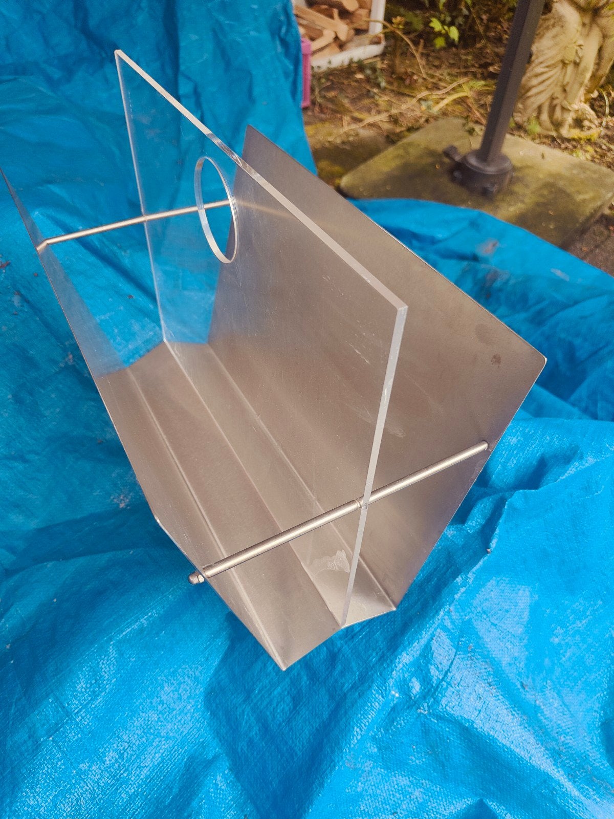 Studio van Eldik Follega - Tijdschriftenrek - Lucite, Metaal, Ophalen of Verzenden, Gebruikt