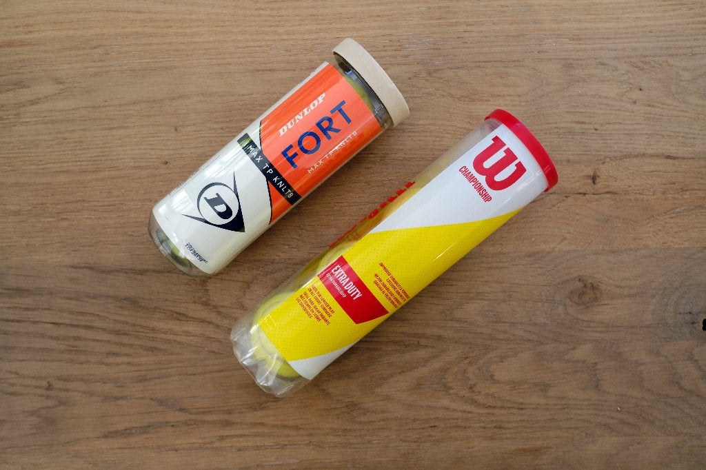 Tennis Balls: Dunlop Fort Max KNLTB + Wilson Championship, Ophalen, Ballen, L00, Zo goed als nieuw