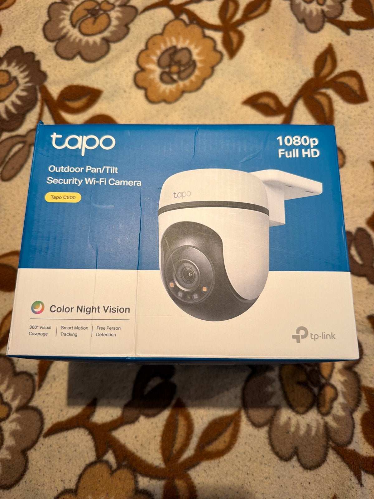 Tapo C500 Outdoor Pan/Tilt Beveiligingscamera 1080p Full HD, Ophalen, Zo goed als nieuw, Buitencamera