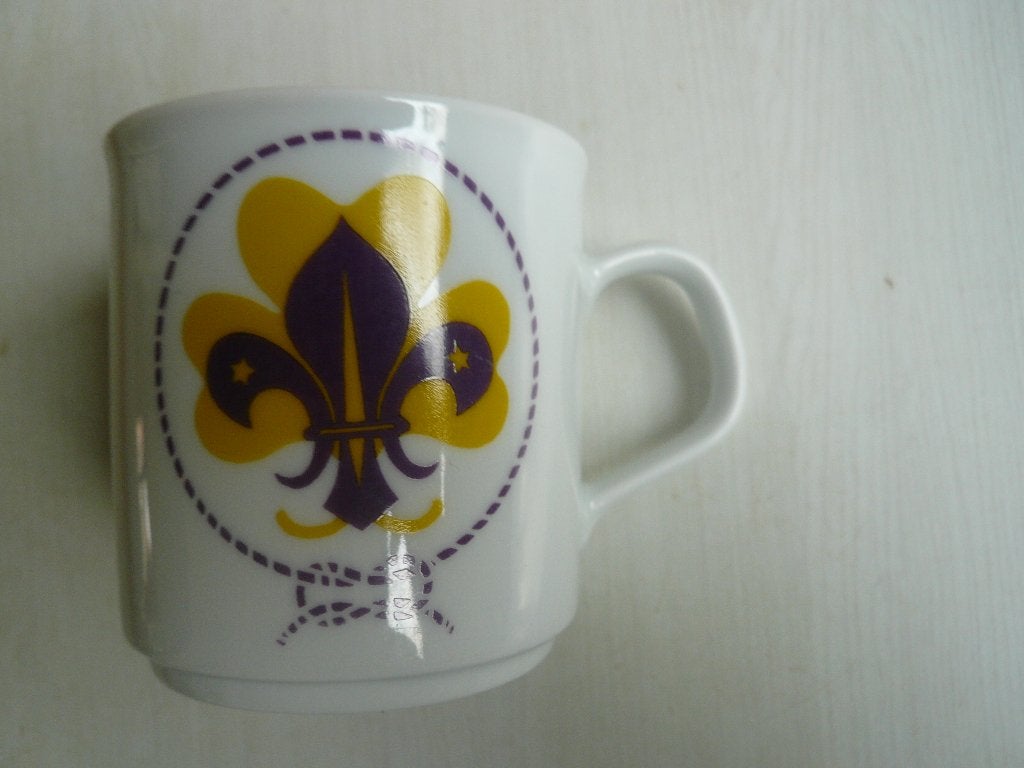 scouting oud kopje met lelie en klaverblad, Verzamelen, Ophalen of Verzenden, Zo goed als nieuw, Overige typen