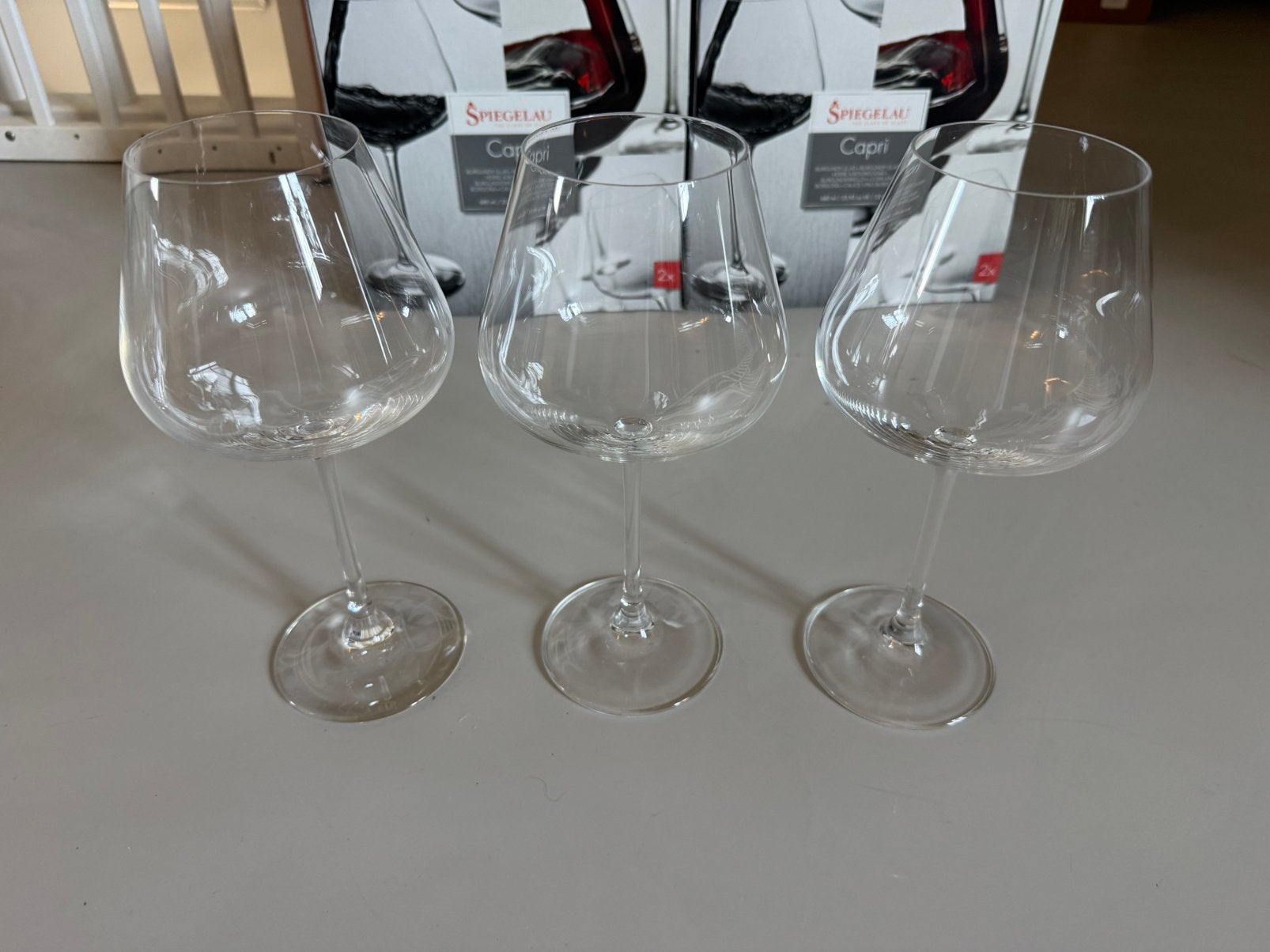Spiegelau Capri Bourgogne glazen NIEUW 12/15 stuks, Ophalen, Nieuw, Overige typen