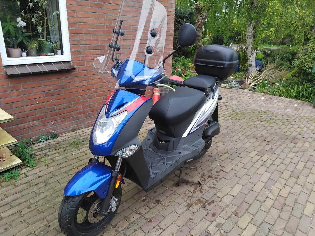 Kymco Agility 50cc Scooter - Blauw/Zilver, Fietsen en Brommers, Scooters | Kymco, Ophalen, Gebruikt, Benzine, Agility