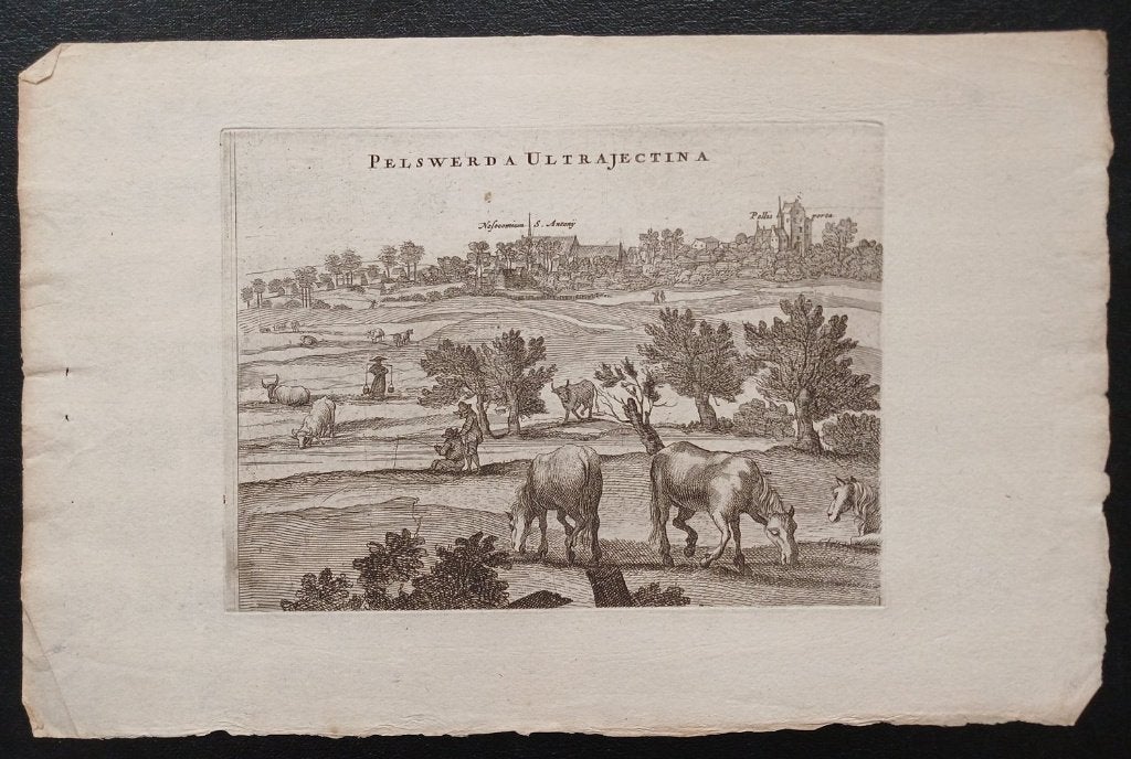 Gezicht op Utrecht Pijlsweerd gravure ca. 1697, Antiek en Kunst, Kunst | Etsen en Gravures, Verzenden, Stadsgezicht, 1600 - 1699