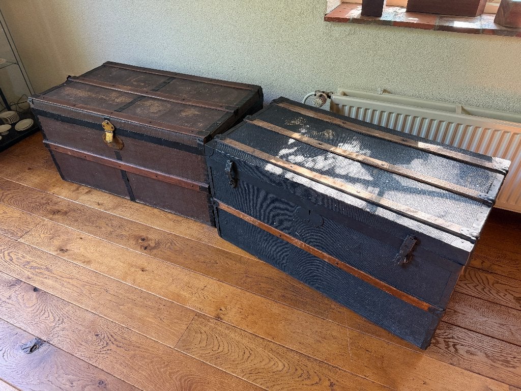 vintage reiskoffers, Ophalen, Overige materialen, Gebruikt, 45 tot 55 cm