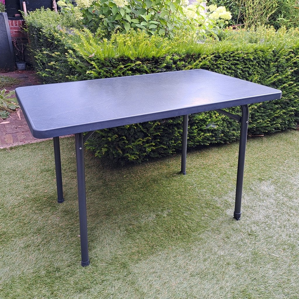 Sieger 220/G inklapbare campingtafel / terrastafel antraciet, Ophalen, Zo goed als nieuw, Campingtafel