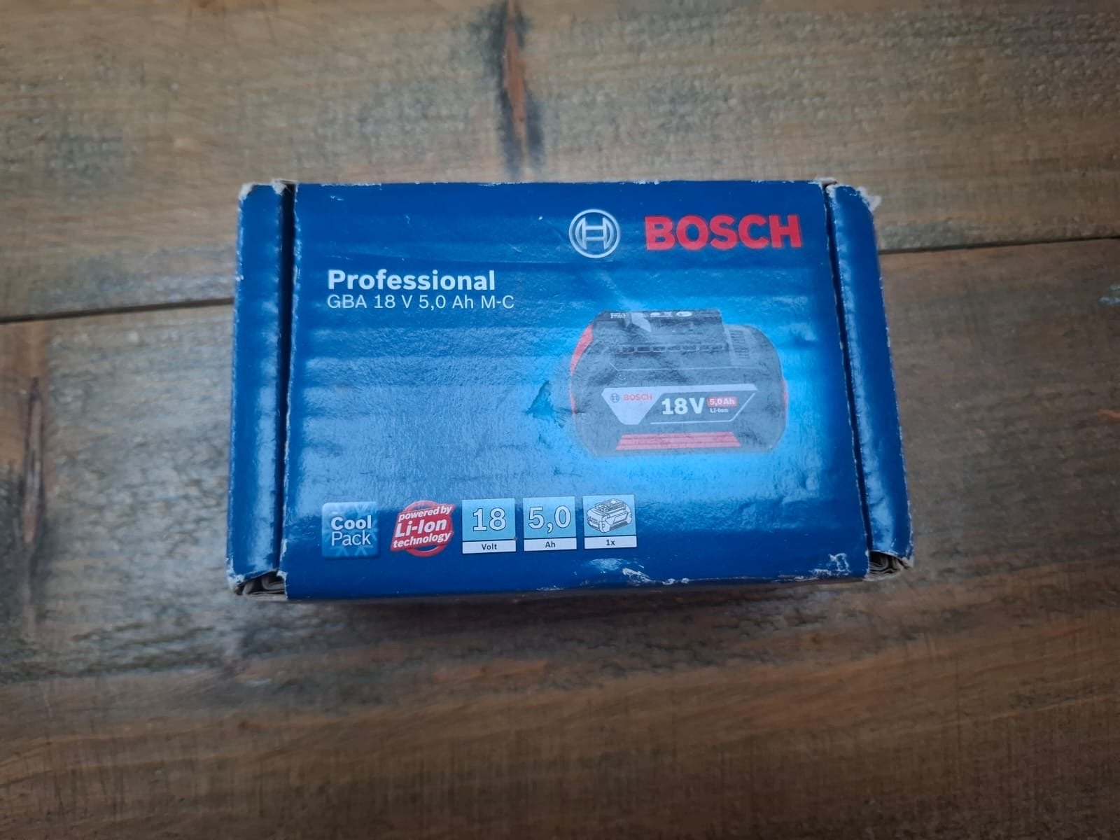 Bosch 18V Accu 5,0 Ah M-C - Ongebruikt, Ophalen of Verzenden, Nieuw