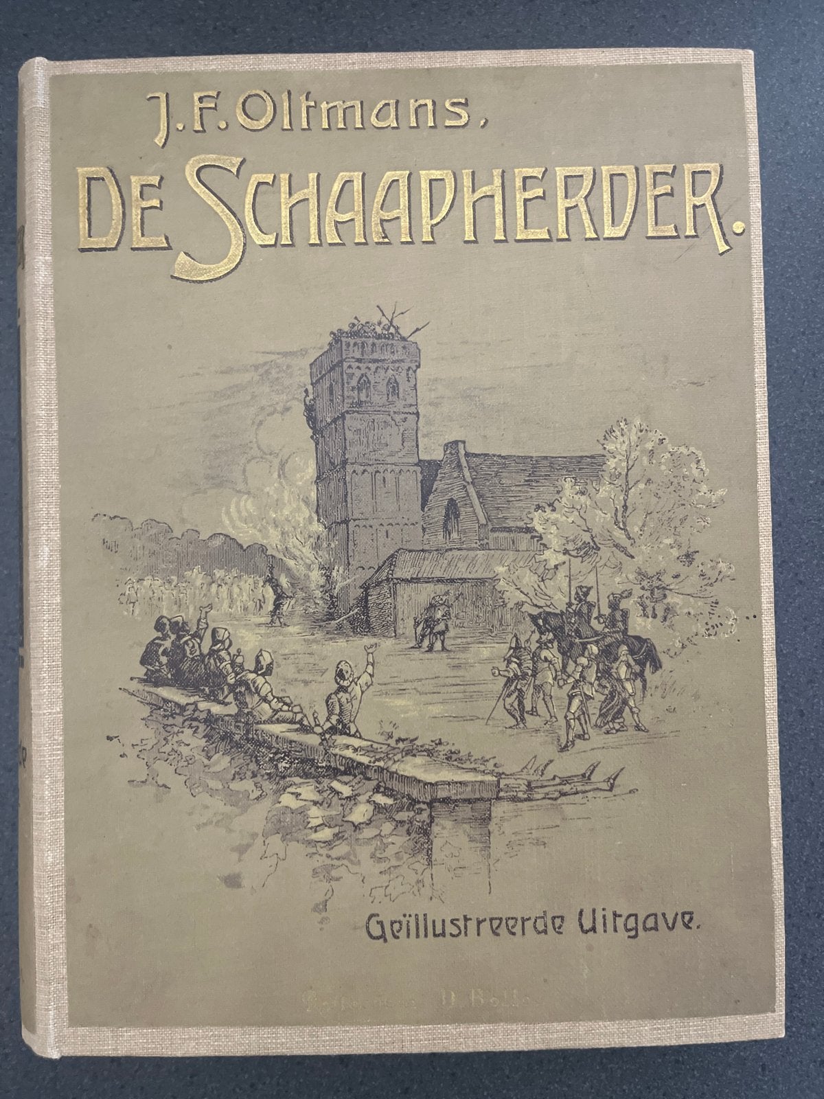 J.F. Oltmans - De Schaapherder (Geïllustreerde Uitgave), Boeken, Ophalen of Verzenden, Gelezen
