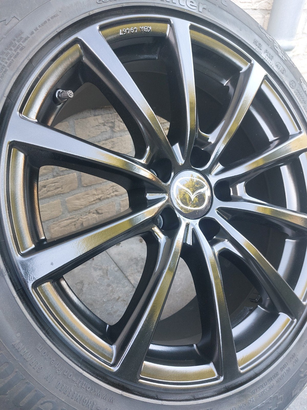Set originele Mazda CX60 velgen met winterbanden, 18 inch, Banden en Velgen, 235 mm, Winterbanden