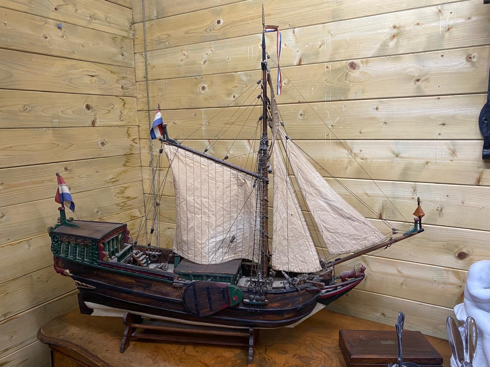 Scheepsmodel Statenjacht Amsterdam, Ophalen, Gebruikt, Groter dan 1:32, Overige merken