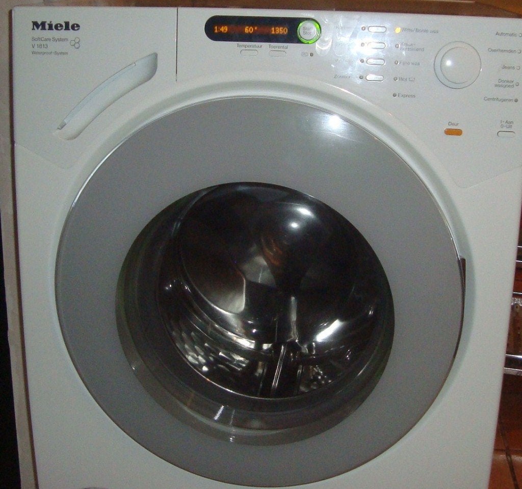 miele wasmachine met grote deur, Ophalen, Gebruikt, Voorlader, Energieklasse A of zuiniger
