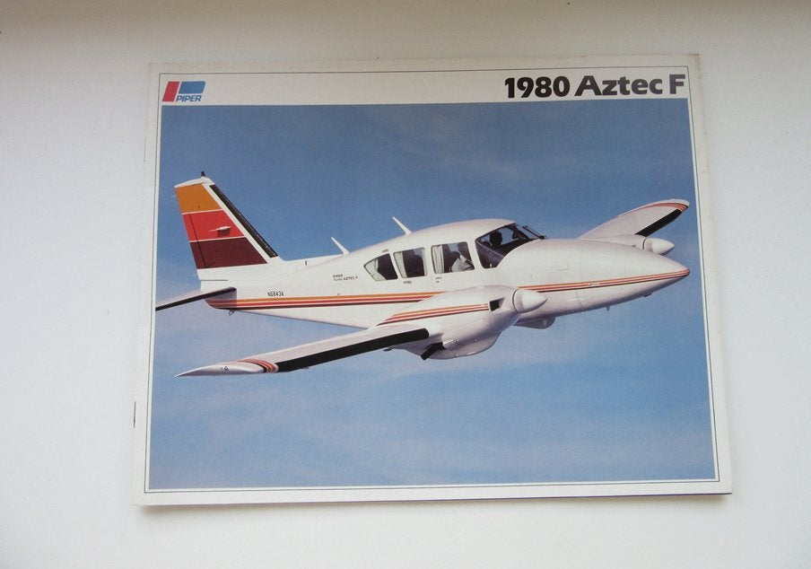 Piper brochure 1980 Aztec F, Verzenden, Zo goed als nieuw, Overige typen