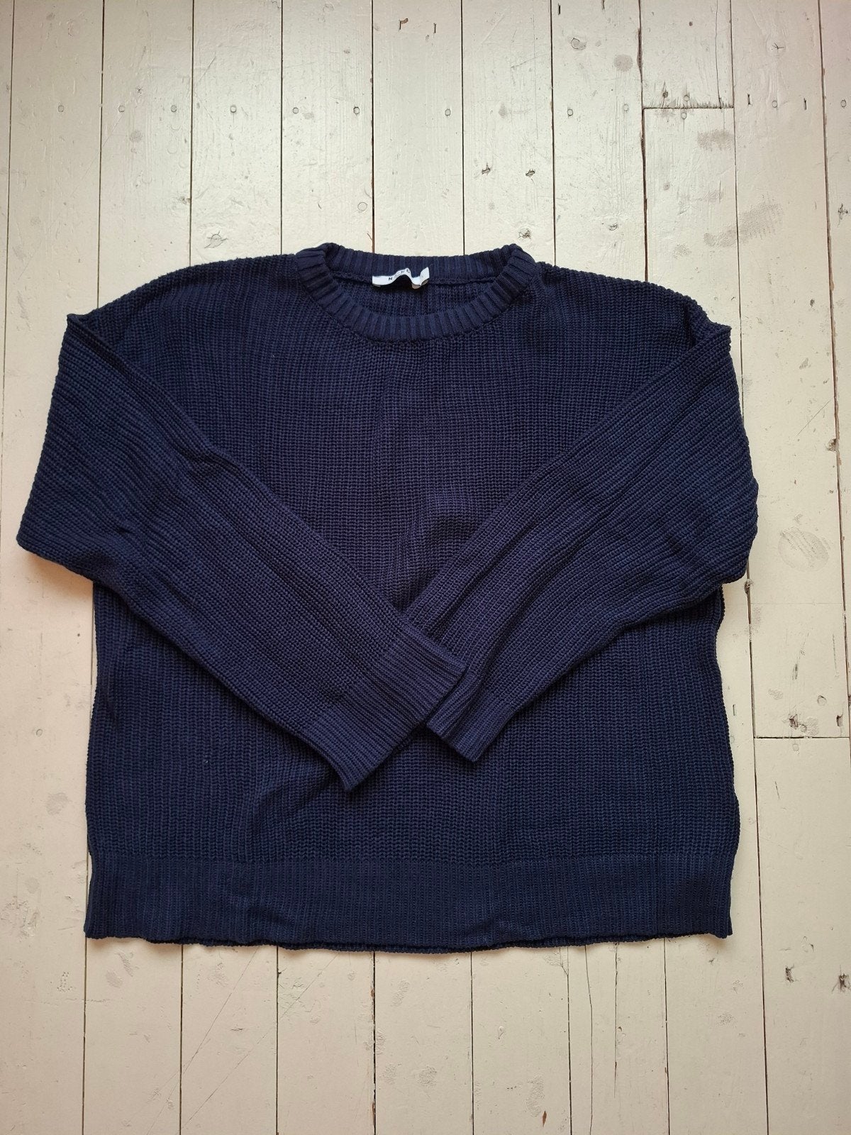 NA-KD Trui Navy Blauw Maat L - Zo goed als nieuw, NA-KD, Maat 42/44 (L), Zo goed als nieuw, Verzenden