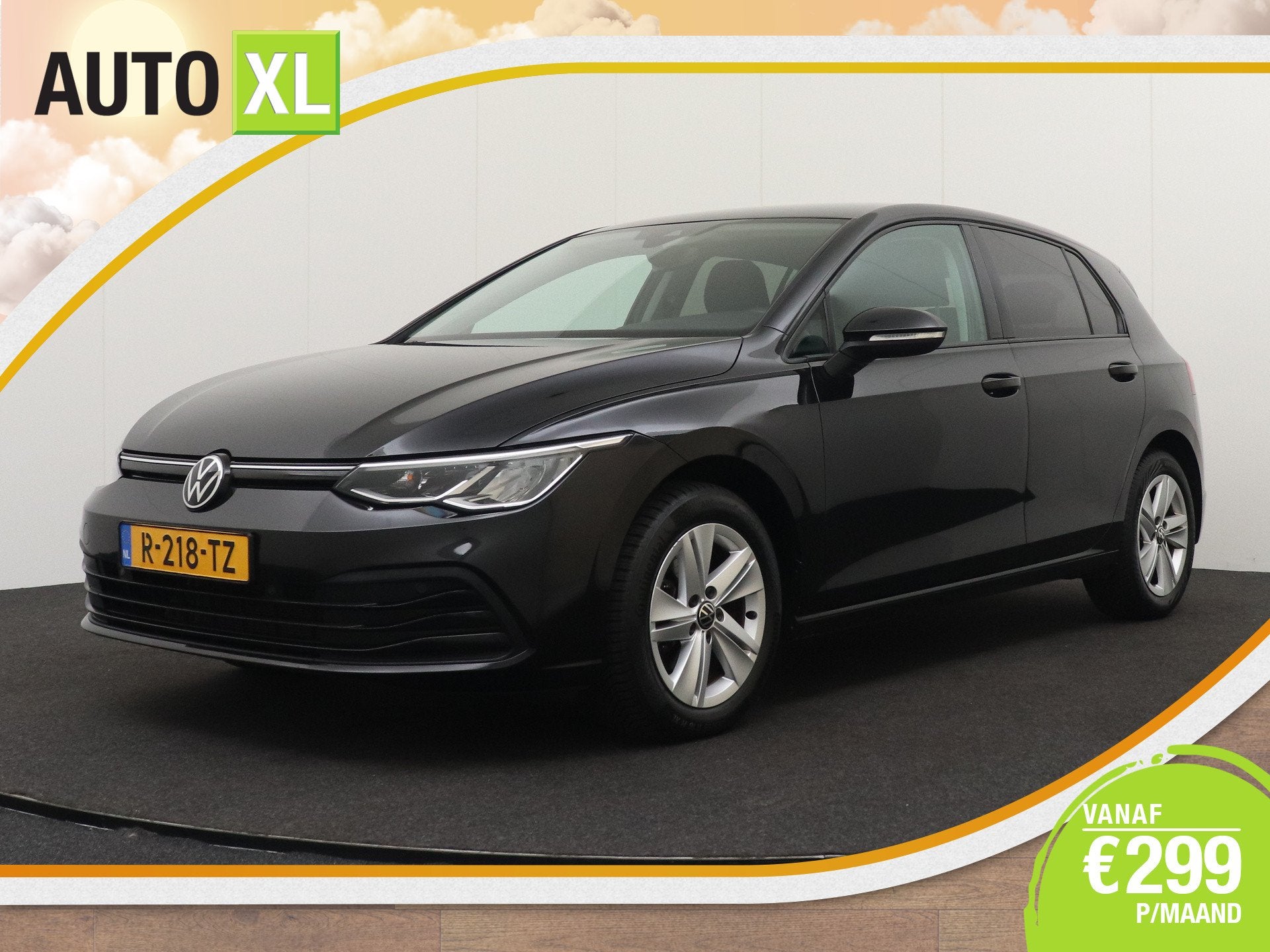 Volkswagen Golf 111 PK Aut. Business Carplay Adapt.Cruise Pa, Auto's, Stof, Gebruikt, Zwart, 1202 kg
