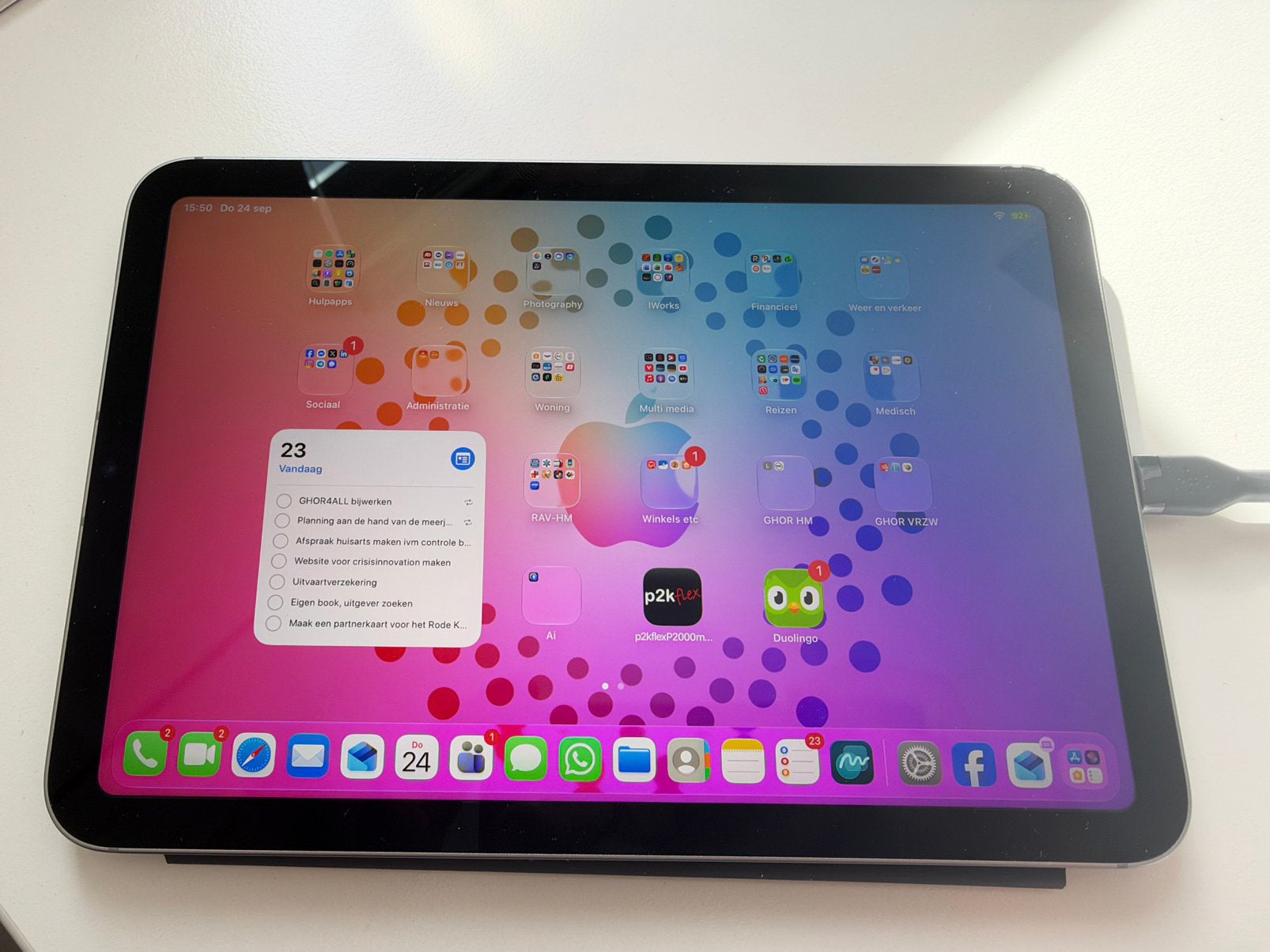 Ipad mini(a17 Pro) met wifi en cellular, Computers en Software, Apple iPad, Zwart, 8 inch, Ophalen of Verzenden