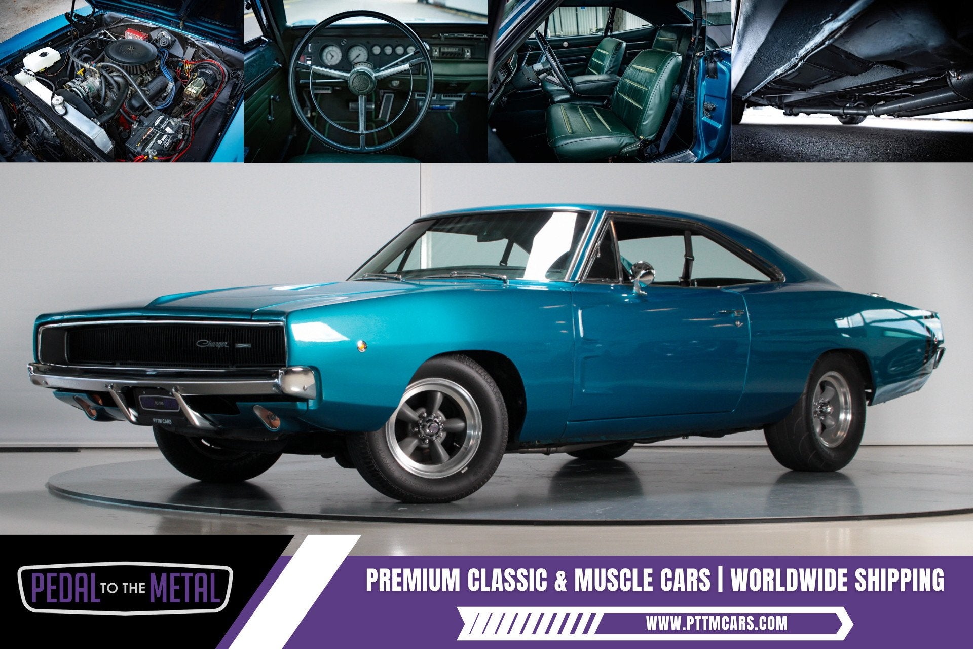 Dodge Charger Automatic, Automaat, Blauw, Leder, Dodge