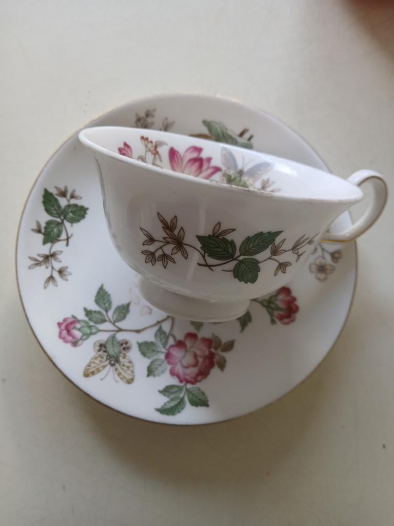 vintage Wedgwood Charnwood kop en schotel, Ophalen of Verzenden