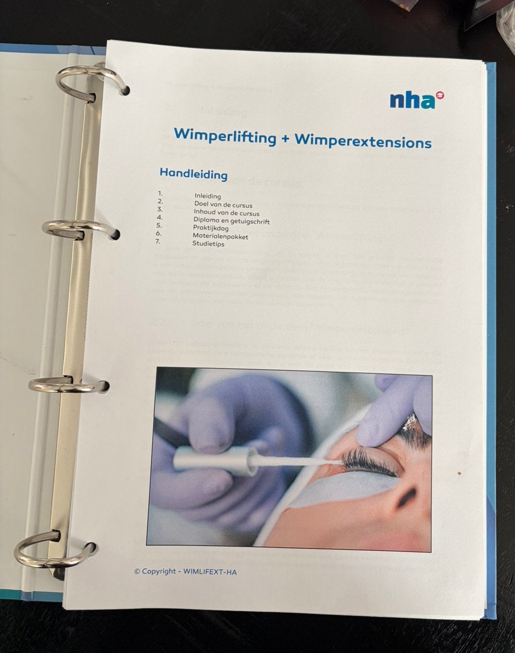 Wimper extentions en lifting cursus, Ophalen, Nieuw, Boek