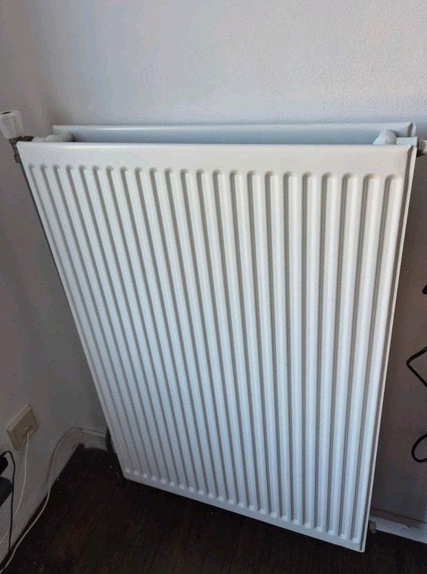 4x Witte radiator, Doe-het-zelf en Verbouw, Verwarming en Radiatoren, Gebruikt, Radiator, 150 cm of meer, Ophalen of Verzenden
