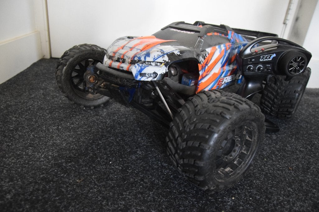 Traxxas Erevo 2.0 +Lipo's, Elektro, Gebruikt, Auto offroad, Ophalen of Verzenden