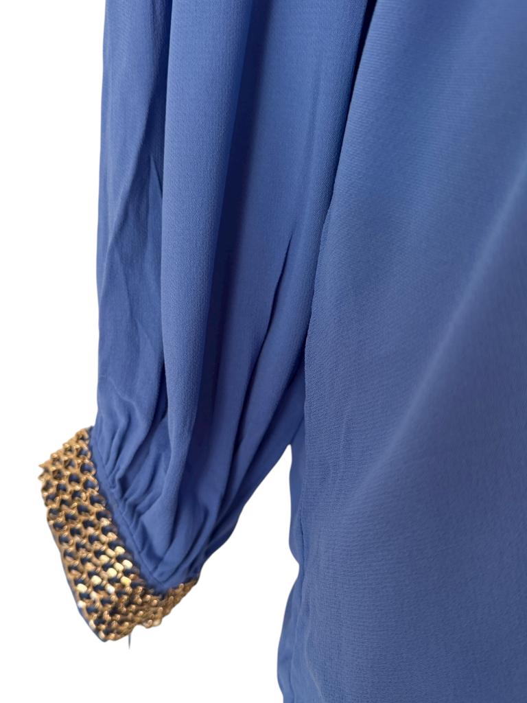 Elisabetti Franchi shirt lange mouw L, Zwart, Ophalen of Verzenden, Zo goed als nieuw, Lange mouw
