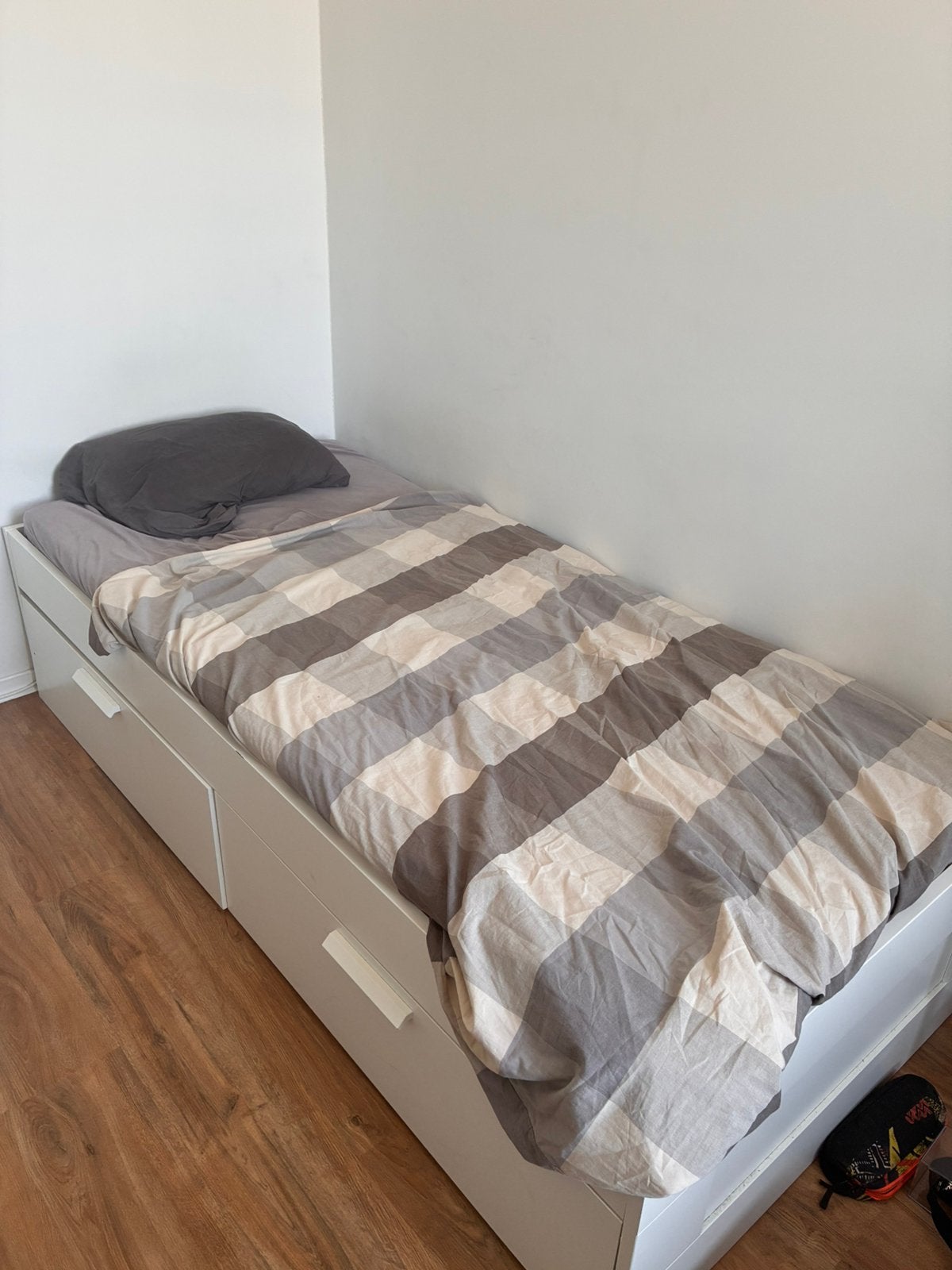 IKEA BRIMNES bedframe 90x200cm, 90 cm, Eenpersoons, Wit, Ophalen of Verzenden