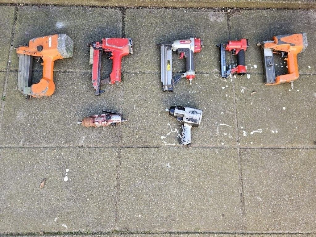 Partij pneumatisch gereedschap – spijkerpistolen etc, Ophalen of Verzenden, Gebruikt
