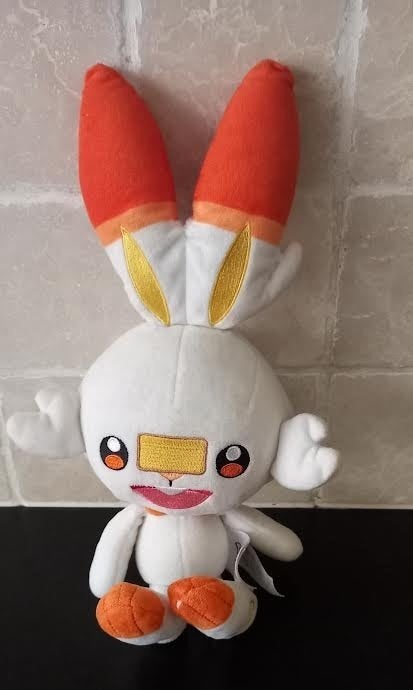 Pokemon Knuffel - Scorbunny 35cm, Verzenden, Zo goed als nieuw, Overige typen, Wasbaar