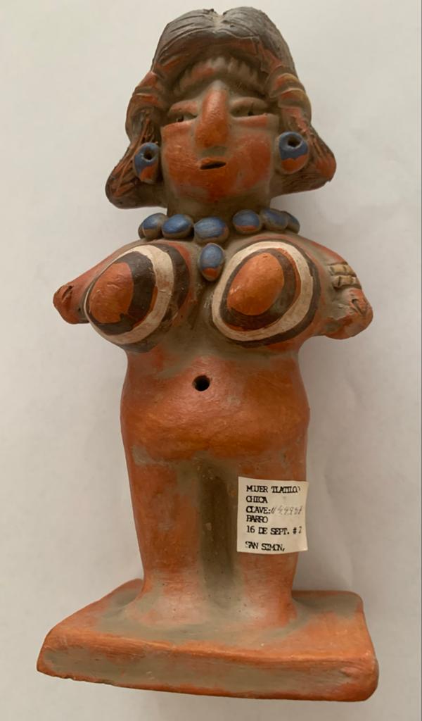 Antiek Tlatilco blote Vrouwenbeeldje Columbiaanse Terracotta, Ophalen of Verzenden