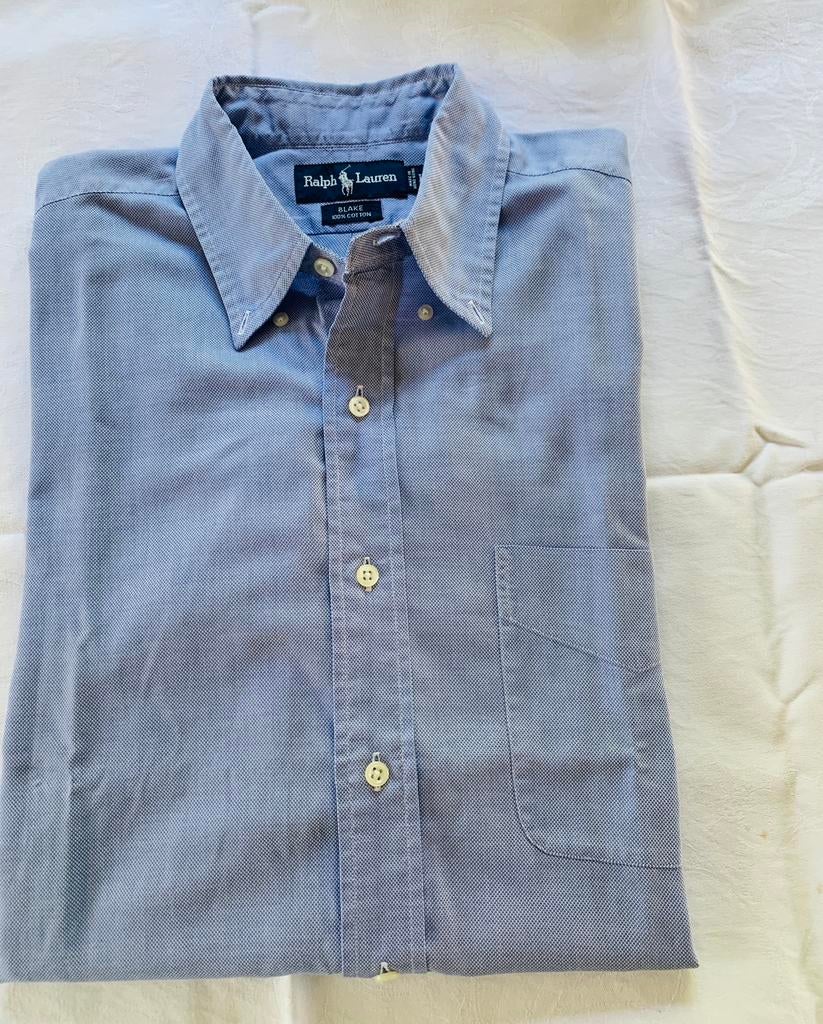 Preow licht blauwe preppy blouse van Ralph Lauren, Ophalen of Verzenden, Zo goed als nieuw, Blauw