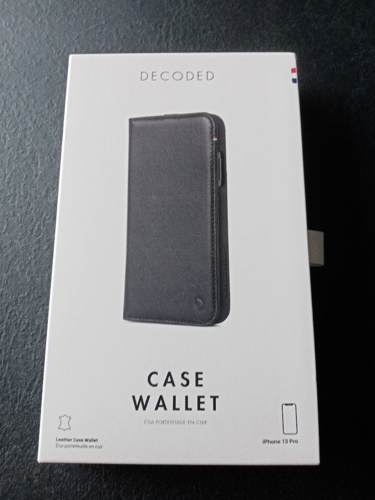 Nieuw!Telefoonhoesje iPhone 13 Pro. Zwart leer., Ophalen of Verzenden, Nieuw, IPhone 13 Pro