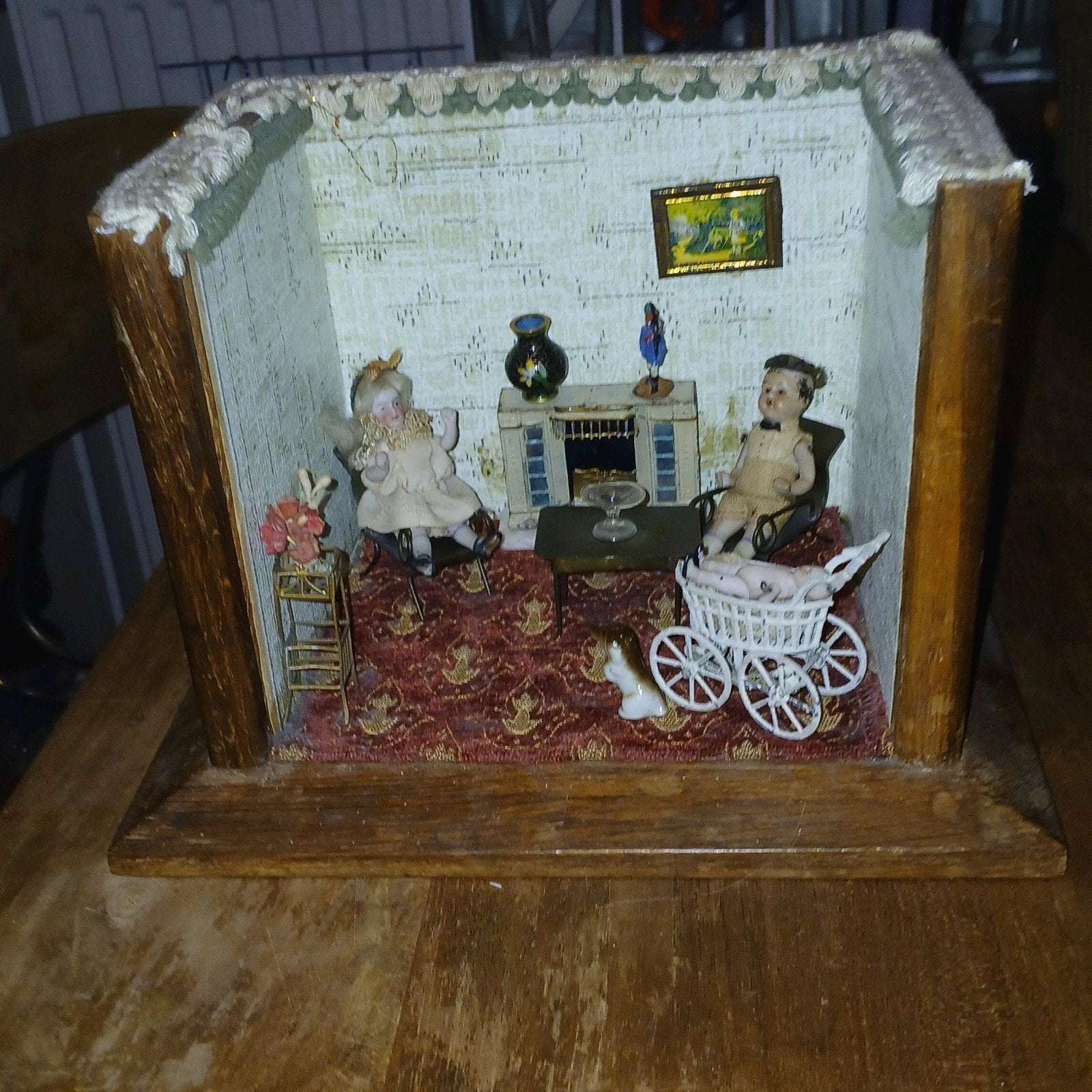 Antiek poppenhuis kamertje, Ophalen of Verzenden