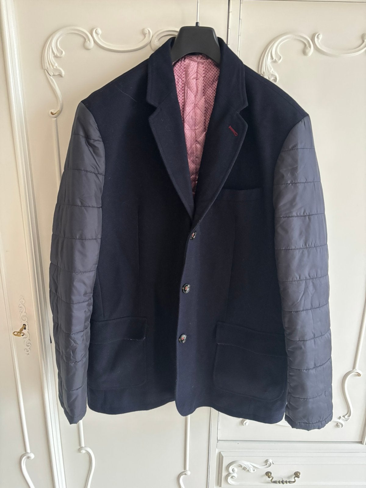 Nieuwstaat blauw jas merk Vintage maat 58, Ophalen of Verzenden, Zo goed als nieuw, Maat 56/58 (XL), Blauw