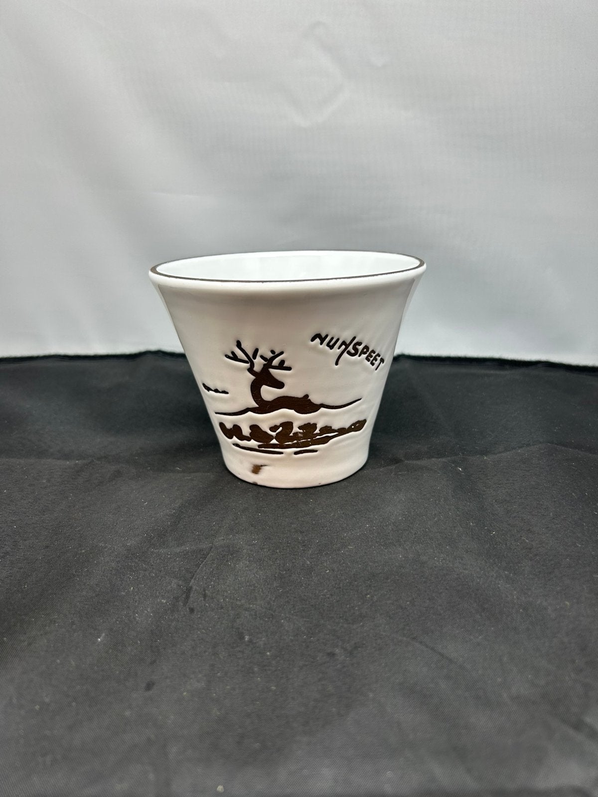 Vintage Nunspeet Sgraffito Potje - Handgemaakt Jaren 60, Antiek en Kunst, Ophalen of Verzenden