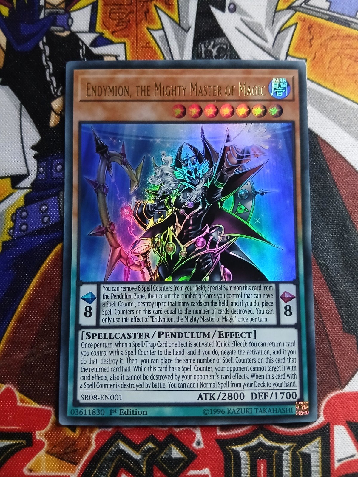 Endymion, the Mighty Master of Magic - Ultra Rare SR08 - YGO, Ophalen of Verzenden, Zo goed als nieuw, Foil