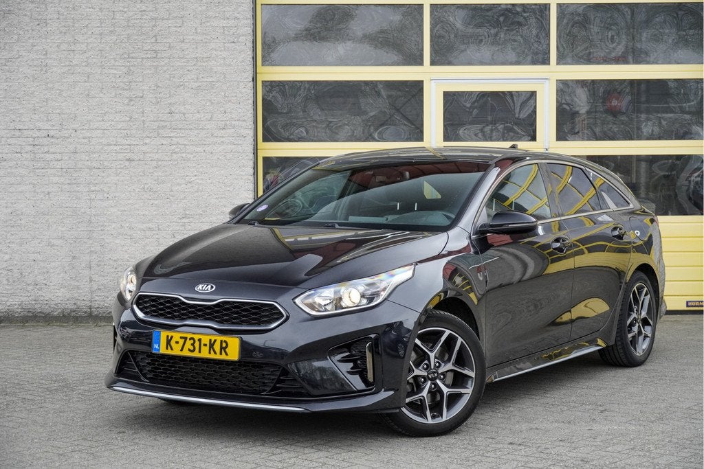 Kia ProCeed 1.0 T-GDI GT-Line Edition BJ2021 Lmv 17" | Led |, Voorwielaandrijving, Gebruikt, Leder en Stof, Zwart