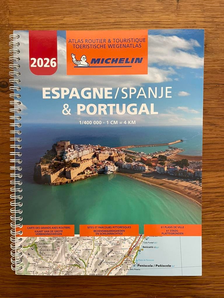 Michelin wegenatlas Spanje/Portugal 2026 NIEUW, Boeken, Michelin, Europa, Nieuw, Ophalen of Verzenden