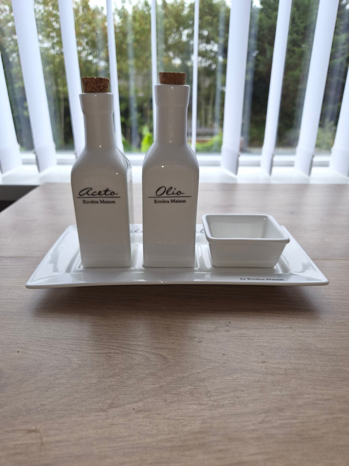 Riviera Maison setje, Huis en Inrichting, Ophalen, Zo goed als nieuw, Glas, Overige stijlen