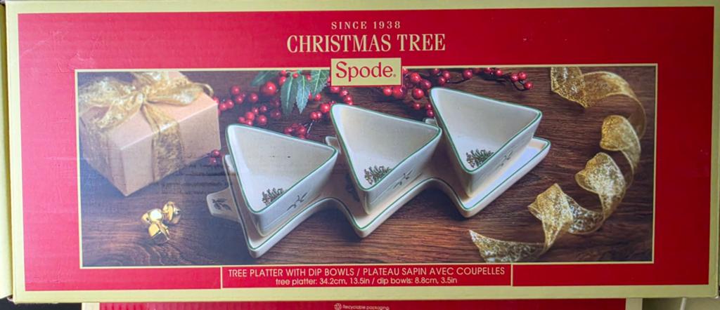 Spode Christmas Tree. 4-delige set., Diversen, Kerst, Ophalen of Verzenden