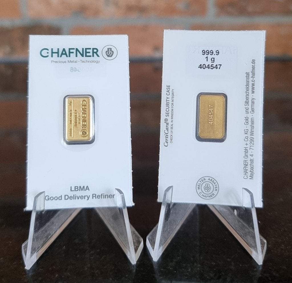 C.Hafner 10 x 1 gram .999 fijn goud Smart Pack, Ophalen of Verzenden, Goud