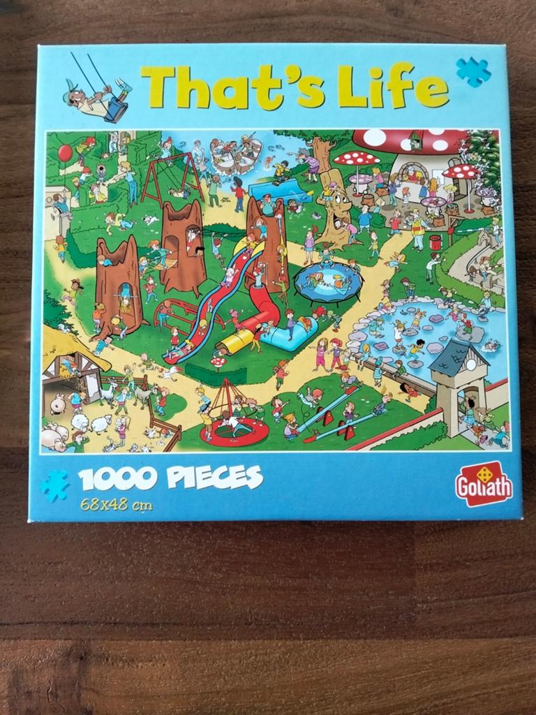 That's Life puzzel. De speeltuin., Hobby en Vrije tijd, Denksport en Puzzels, Ophalen, 500 t/m 1500 stukjes, Zo goed als nieuw
