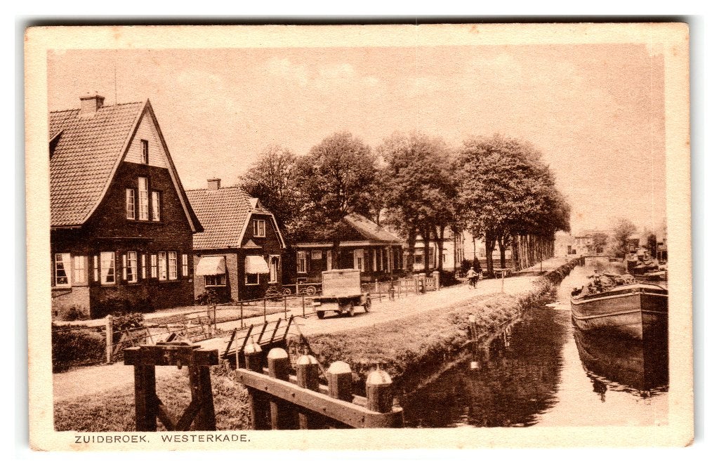 Zuidbroek, Westerkade, Verzenden, 1920 tot 1940, Ongelopen, Groningen