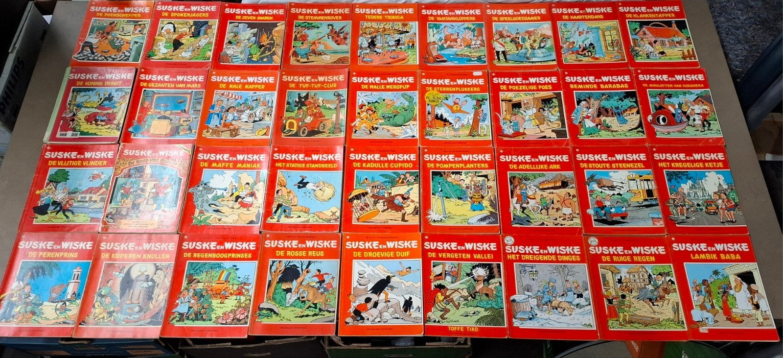 36 x Suske en Wiske strips / partij Suske en Wiske strips, Boeken, Meerdere stripboeken, Ophalen of Verzenden, Gelezen, Willie Vandersteen