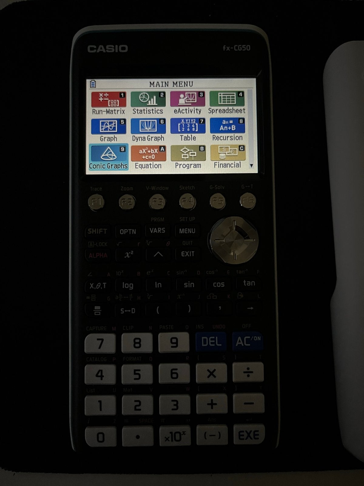 CASIO fx-CG50 rekenmachine, Ophalen of Verzenden, Zo goed als nieuw