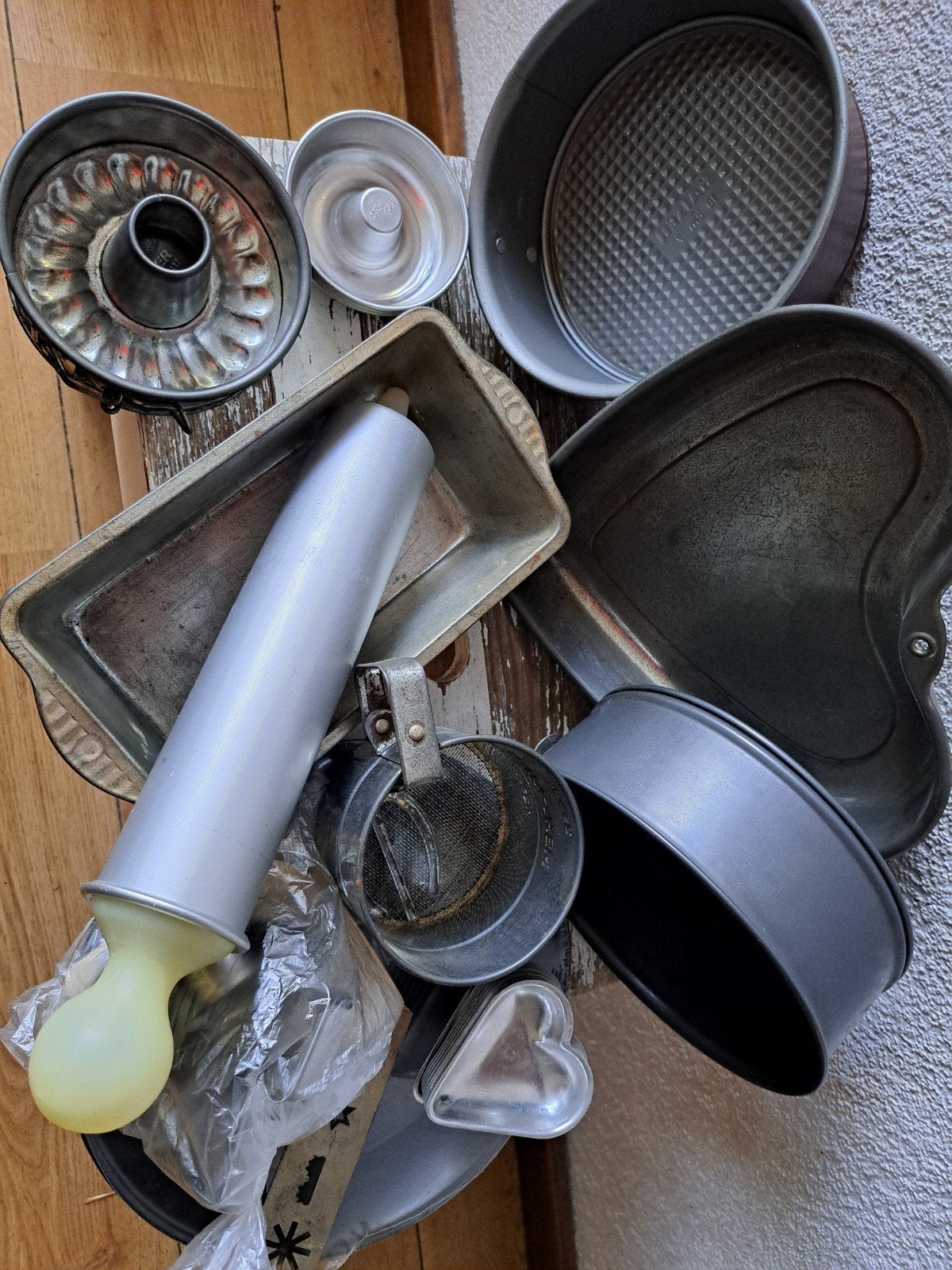 oude bakvormen  diversen bakspullen, Ophalen of Verzenden, Taarten, Bakvorm