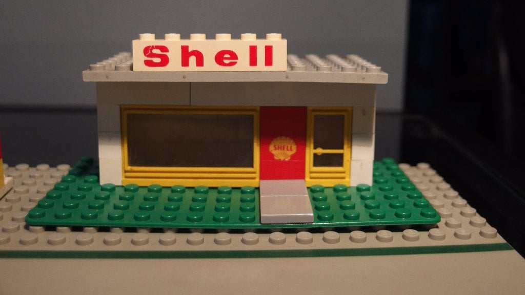 LEGO 648 Shell Service Station/Benzine Pomp, Gebruikt, Lego, Inclusief instructies, Ophalen of Verzenden