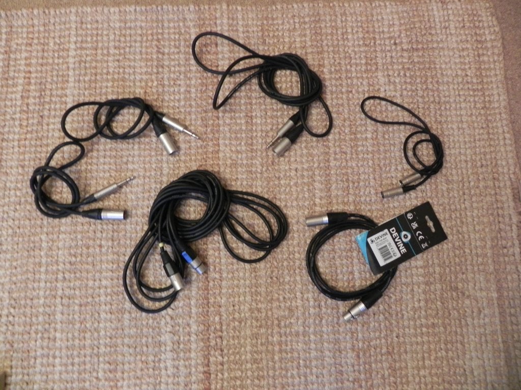 Grote jack naar XLR en meer kabels voor in je studio, Ophalen of Verzenden, Zo goed als nieuw, Apparatuur