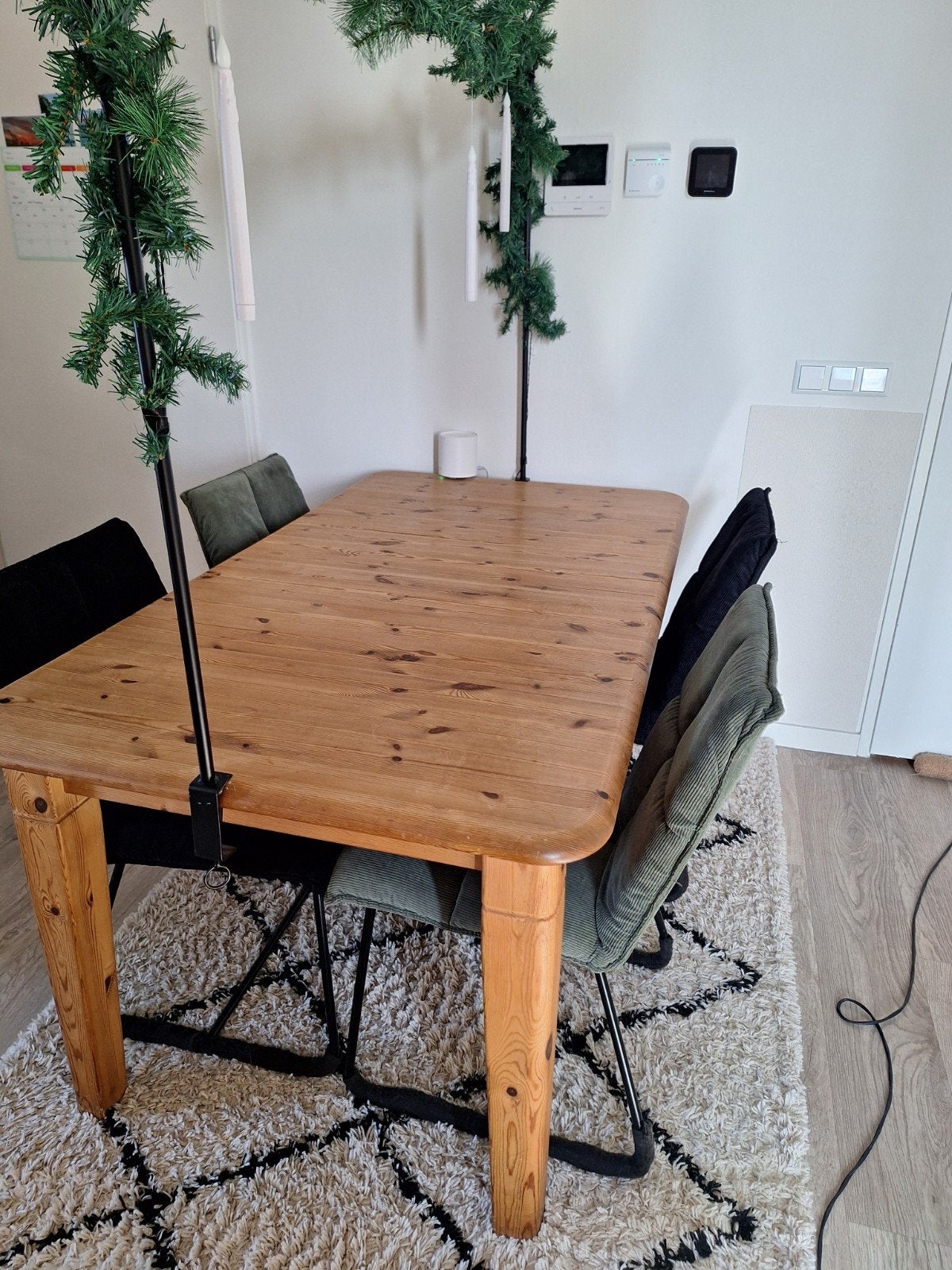 Eettafel met stoelen, Ophalen, Gebruikt, 50 tot 100 cm, 150 tot 200 cm