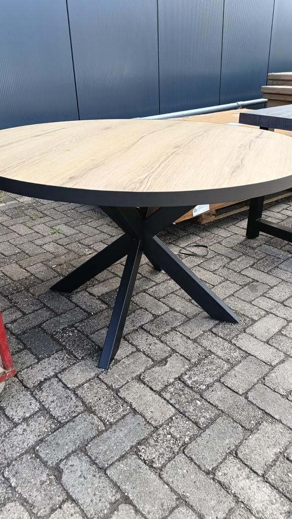 Nieuw rond eettafelblad 130x75 cm, Rond, Nieuw, Ophalen of Verzenden, 100 tot 150 cm