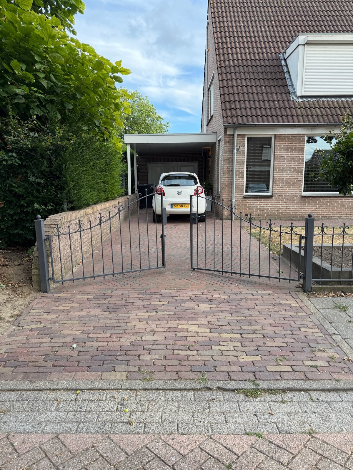 Sierhekwerk met poort - Gebruikt, Met poort, Gebruikt, Ophalen of Verzenden, Sierhekwerk